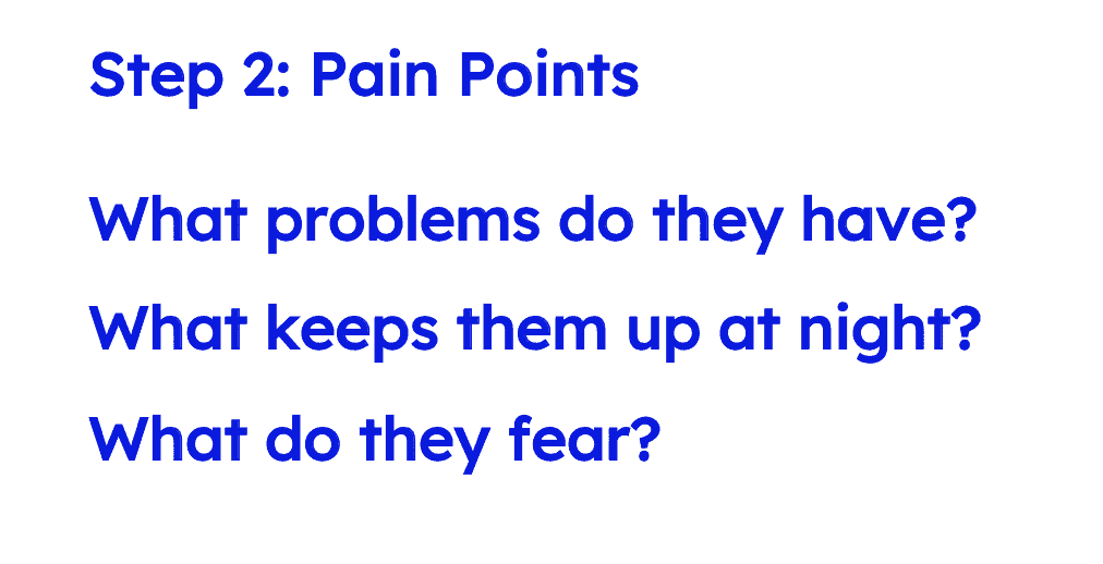 Customer pain points worksheet