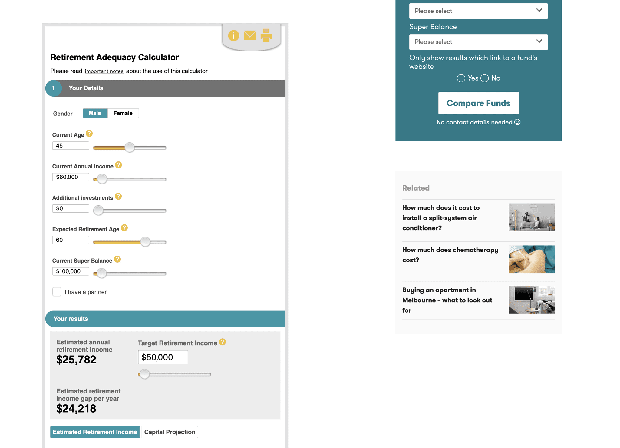 retirement calculator
